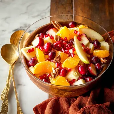 Fresh Thanksgiving Fruit Salad with Honey-Lime Dressing