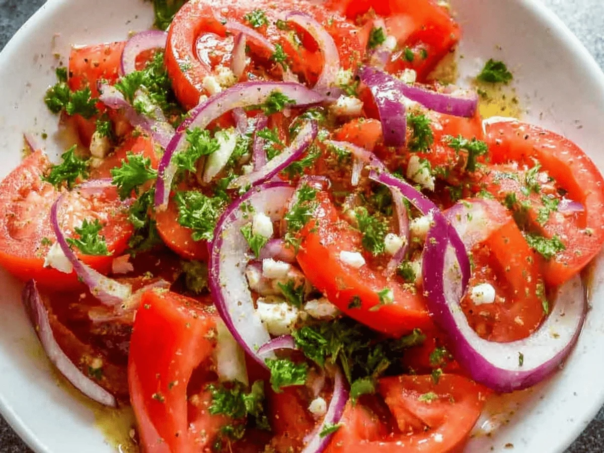 Fresh Tomato Salad Recipe – A Simple & Vibrant Side Dish - Featured Image