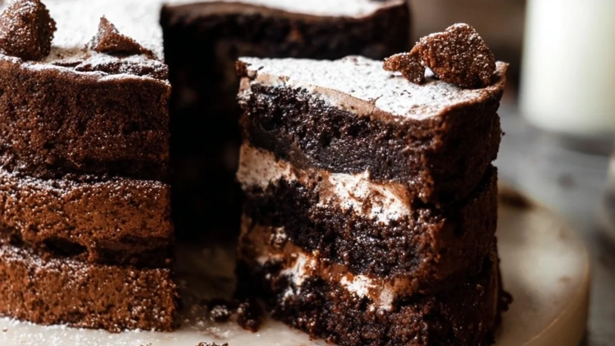 Fudgy Brownie Cake Recipe: Rich Chocolate Dessert