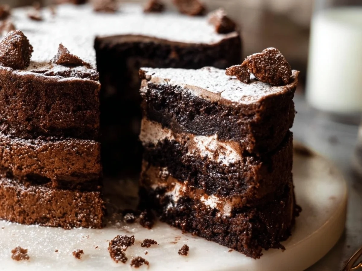 Fudgy Brownie Cake Recipe: Rich Chocolate Dessert - Featured Image