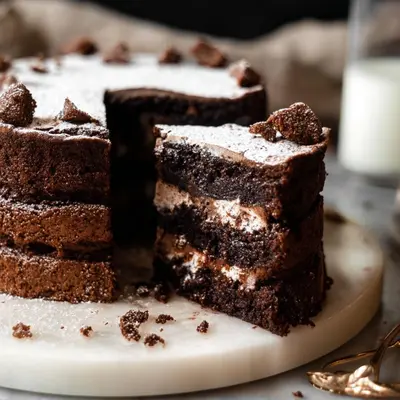Fudgy Brownie Cake Recipe: Rich Chocolate Dessert