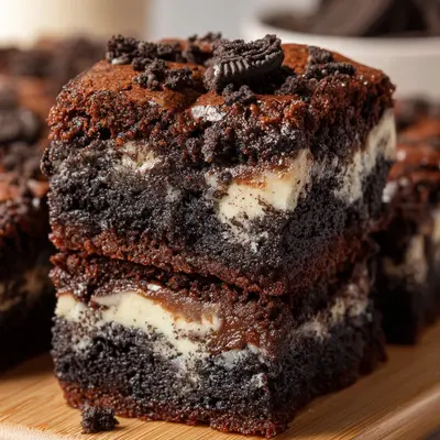 Fudgy Cookies and Cream Brownies Recipe