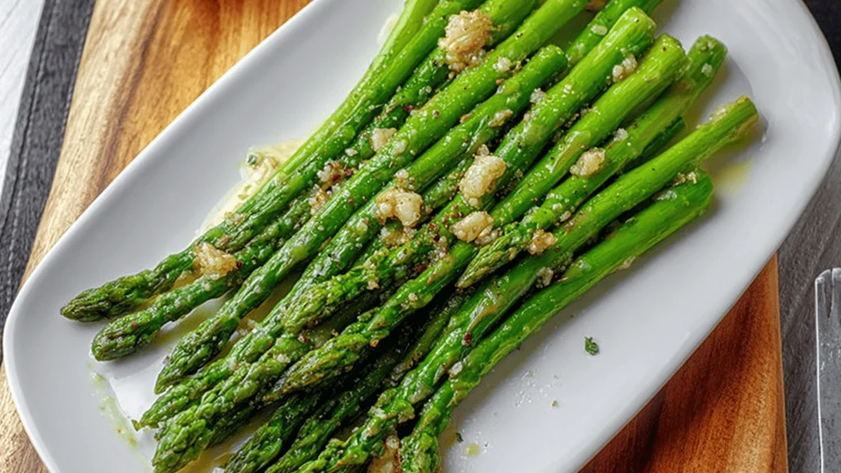 Garlic Butter Asparagus Recipe - Quick & Delicious