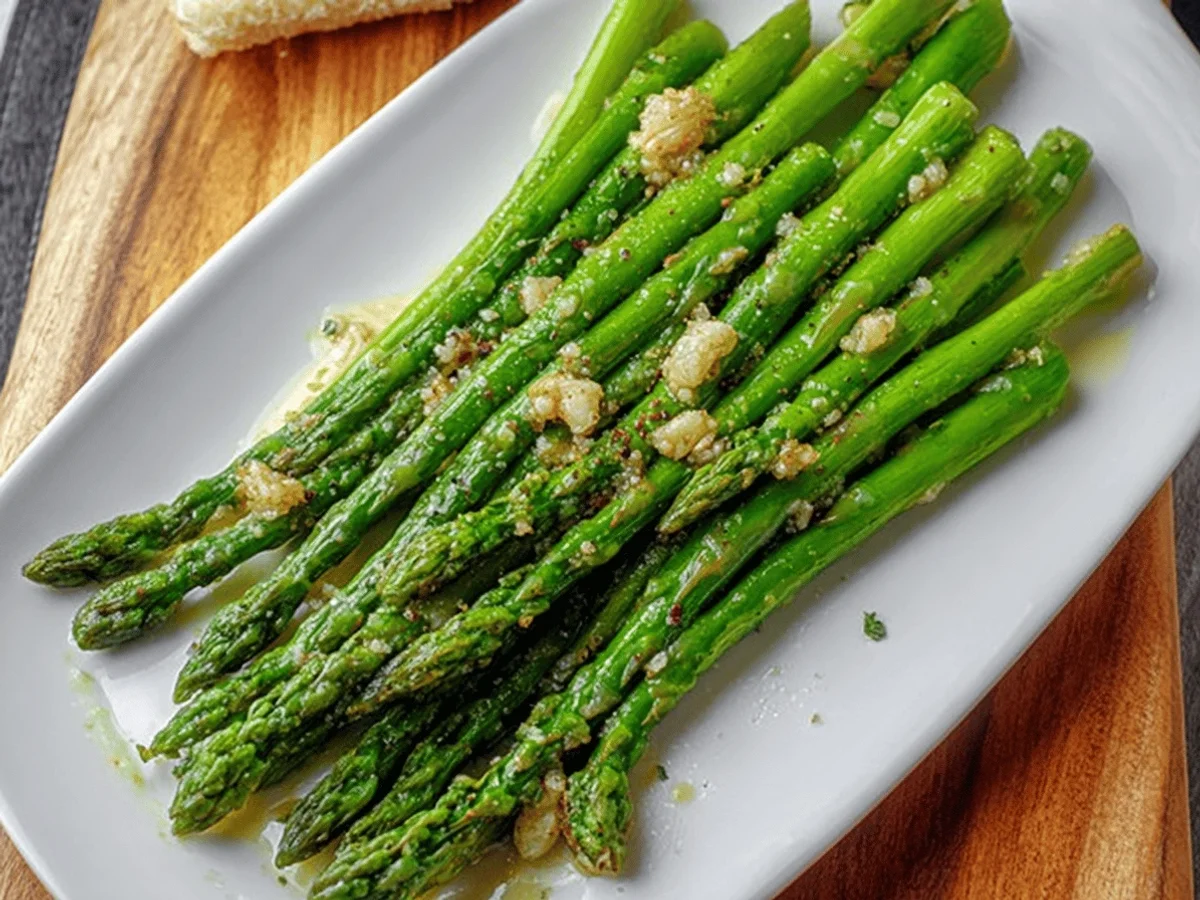 Garlic Butter Asparagus Recipe - Quick & Delicious - Featured Image