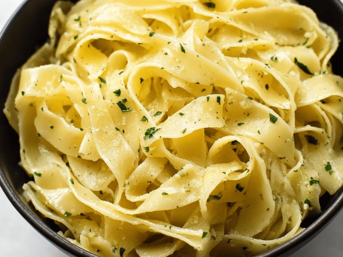 Garlic Butter Noodles Recipe - Simple & Delicious - Featured Image
