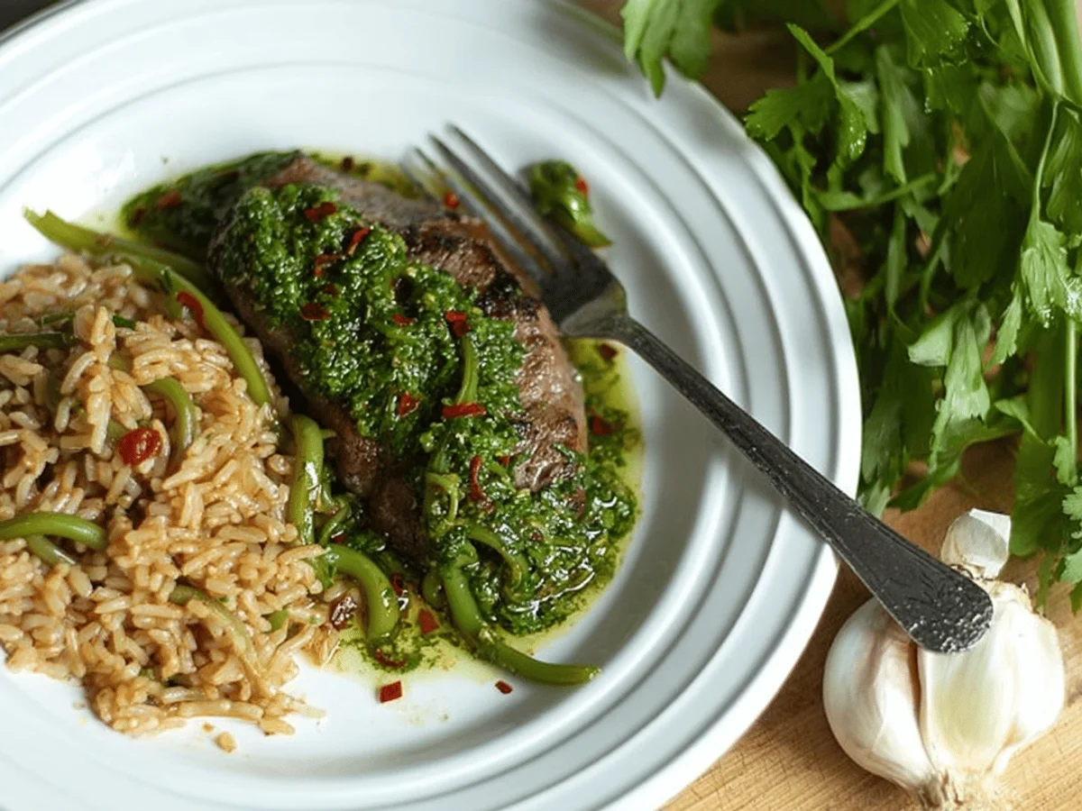 Garlic Scape Chimichurri: Vibrant & Tangy Sauce Recipe - Featured Image