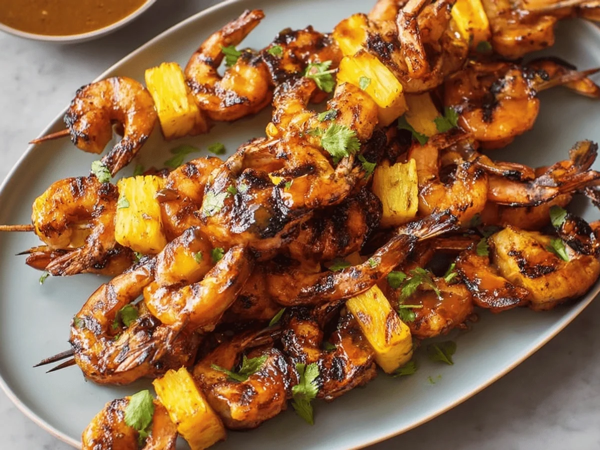Grilled Chicken Teriyaki Pineapple Skewers - Featured Image