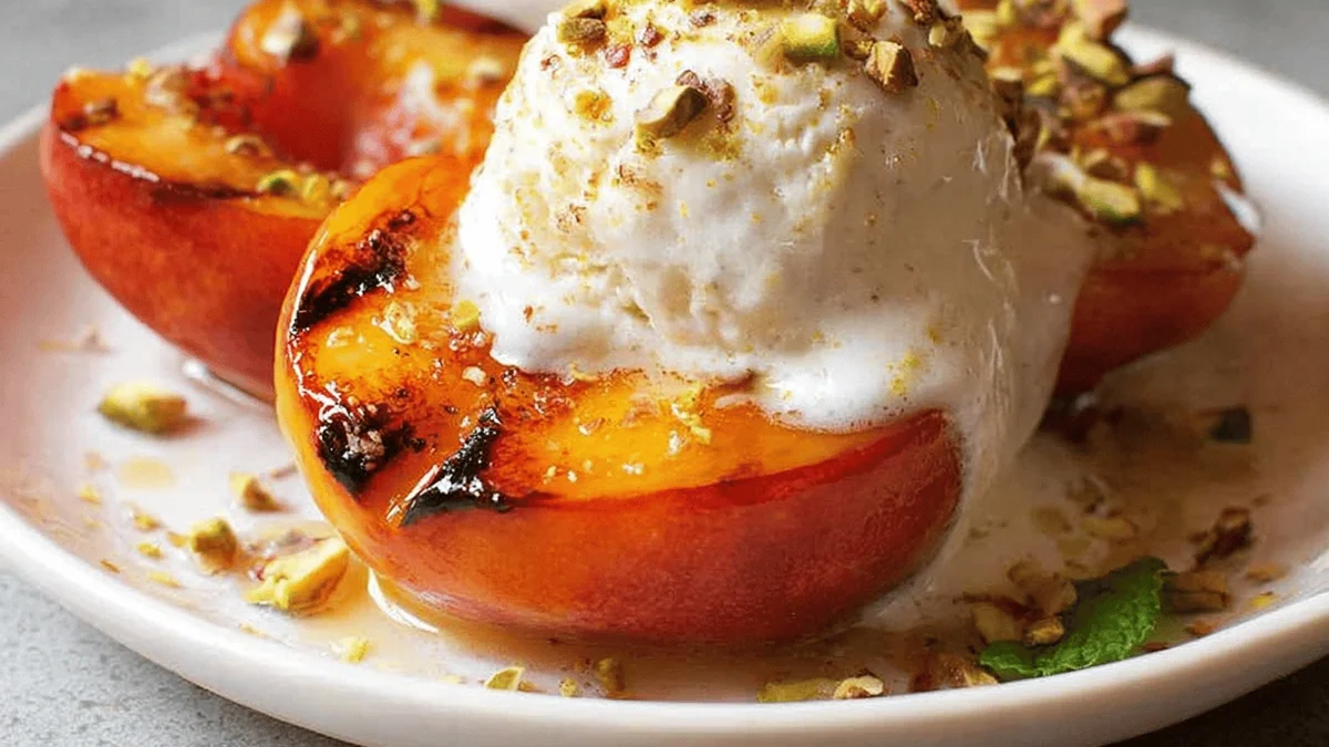 Grilled Peaches with Ice Cream - Summer’s Sweetest Dessert