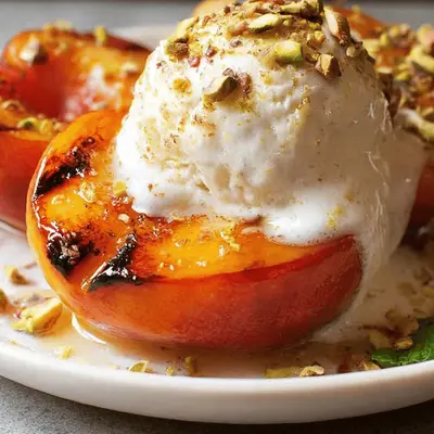 Grilled Peaches with Ice Cream - Summer’s Sweetest Dessert