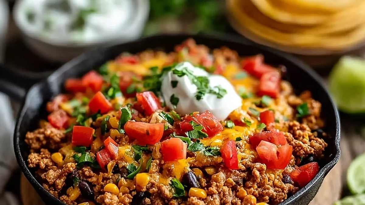 Ground Turkey Taco Skillet: Quick Weeknight Flavor