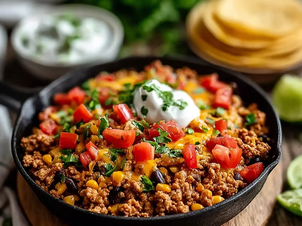 Ground Turkey Taco Skillet: Quick Weeknight Flavor - Featured Image
