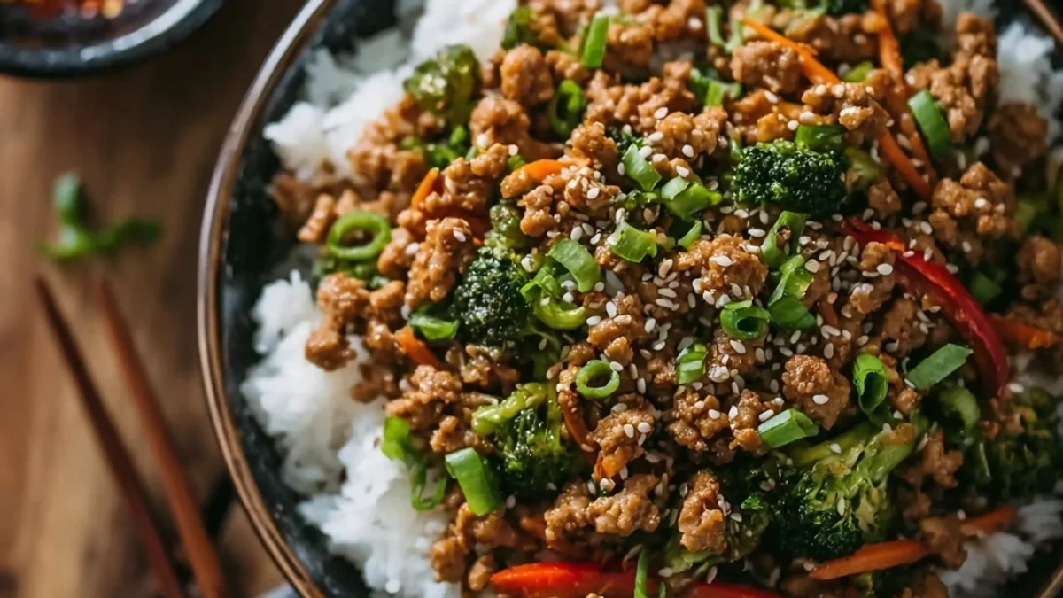 Ground Turkey Teriyaki Stir Fry: Flavorful & Fast Dinner