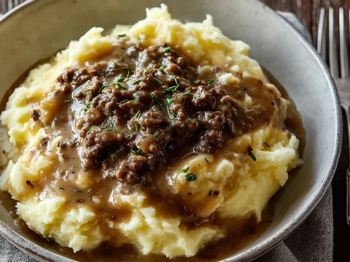 Hamburger Gravy Over Mashed Potatoes: A Family Classic - Featured Image