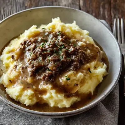Hamburger Gravy Over Mashed Potatoes: A Family Classic