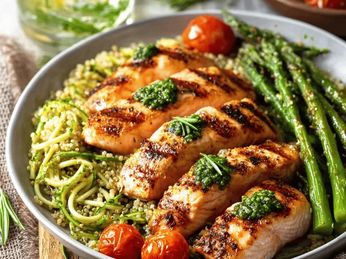 Healthy Clean Eating Dinner Ideas: My Go-To Salmon Bowl - Featured Image