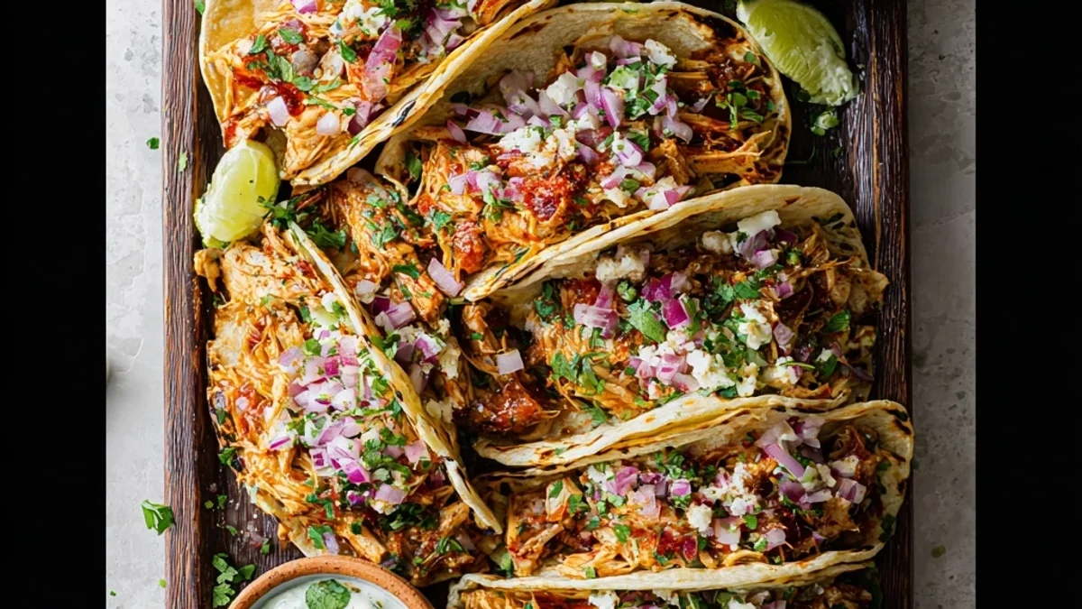 Healthy Slow Cooker Chicken Tacos: Weeknight Win