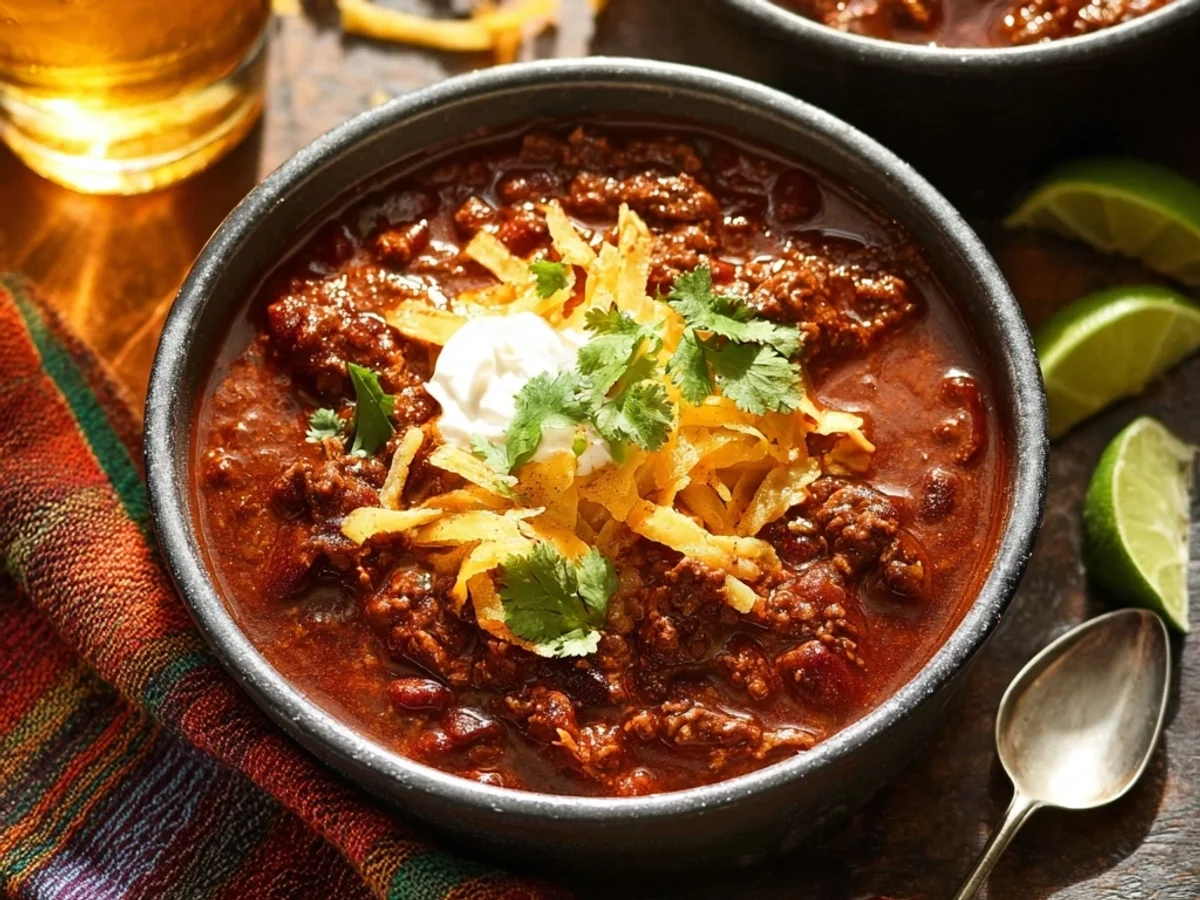 Hearty Beef Chili Recipe: A Slow-Simmered Favorite - Featured Image