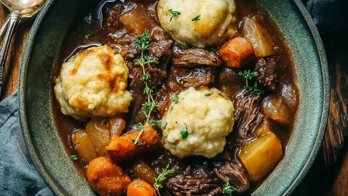 Hearty Beef Stew & Dumplings: A Soulful Family Meal