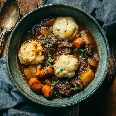 Hearty Beef Stew & Dumplings: A Soulful Family Meal