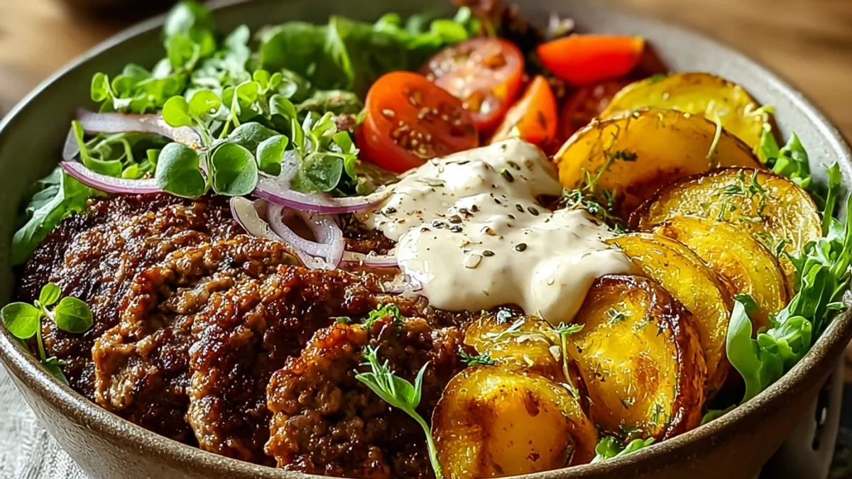 Hearty Burger Bowls: Easy Weeknight Meal Idea
