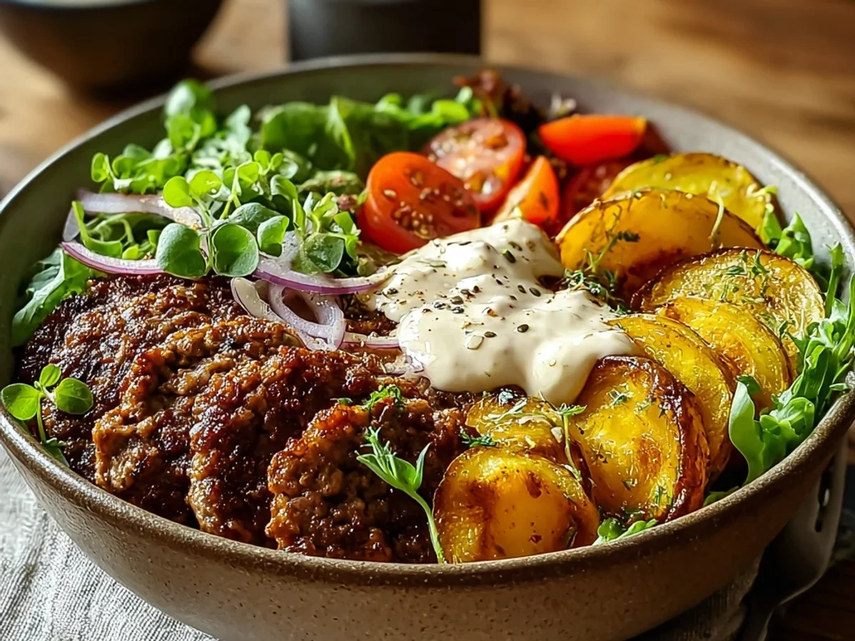 Hearty Burger Bowls: Easy Weeknight Meal Idea - Featured Image