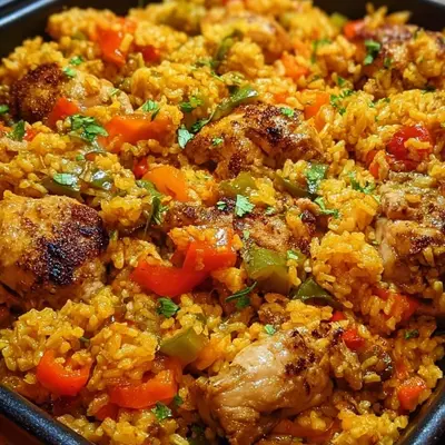Hearty Caribbean Chicken and Rice: Easy One-Pan Meal
