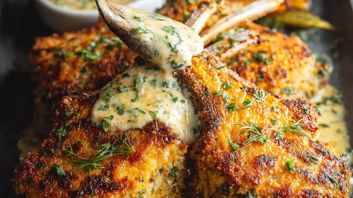 Hearty Cheddar Ranch Lamb Chops: A Flavorful Dinner