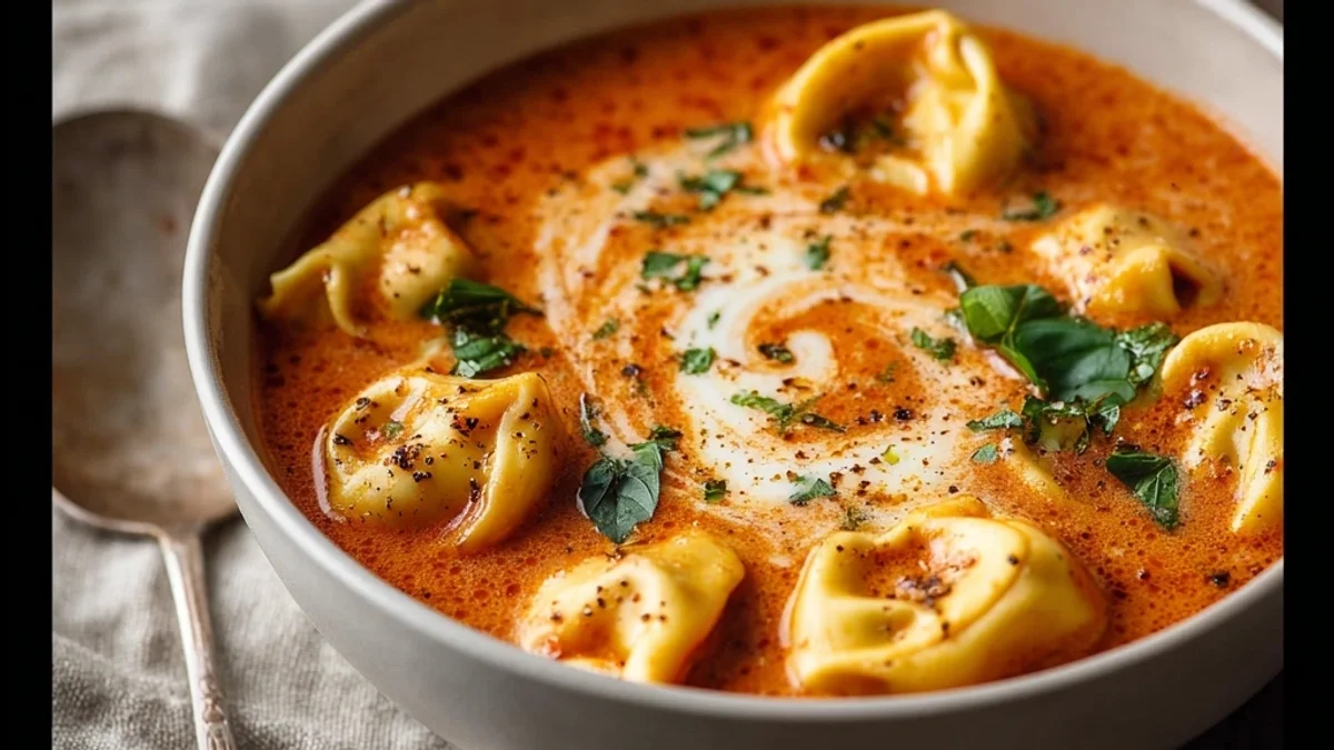Hearty Cheesy Tomato Tortellini Soup: A Weeknight Hug