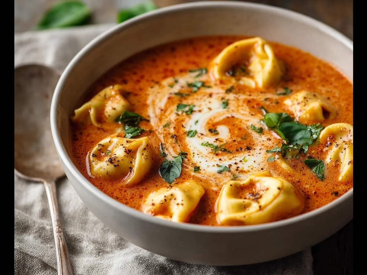 Hearty Cheesy Tomato Tortellini Soup: A Weeknight Hug - Featured Image
