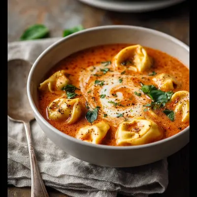 Hearty Cheesy Tomato Tortellini Soup: A Weeknight Hug