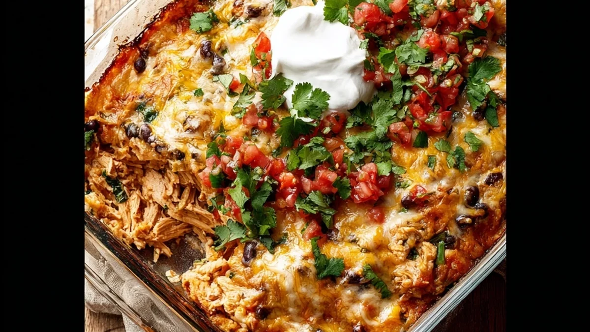 Hearty Chicken Burrito Casserole: Easy Weeknight Meal