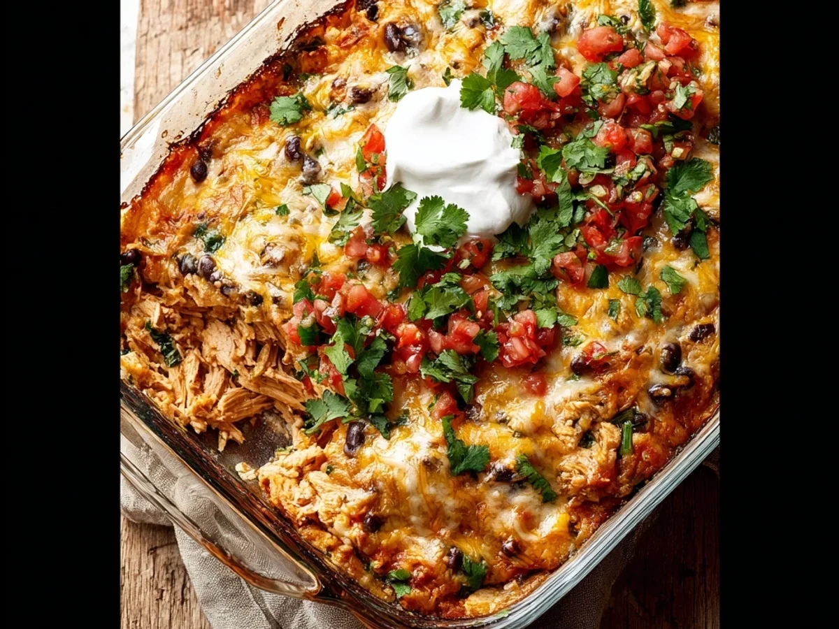 Hearty Chicken Burrito Casserole: Easy Weeknight Meal - Featured Image