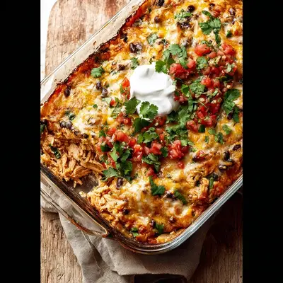 Hearty Chicken Burrito Casserole: Easy Weeknight Meal