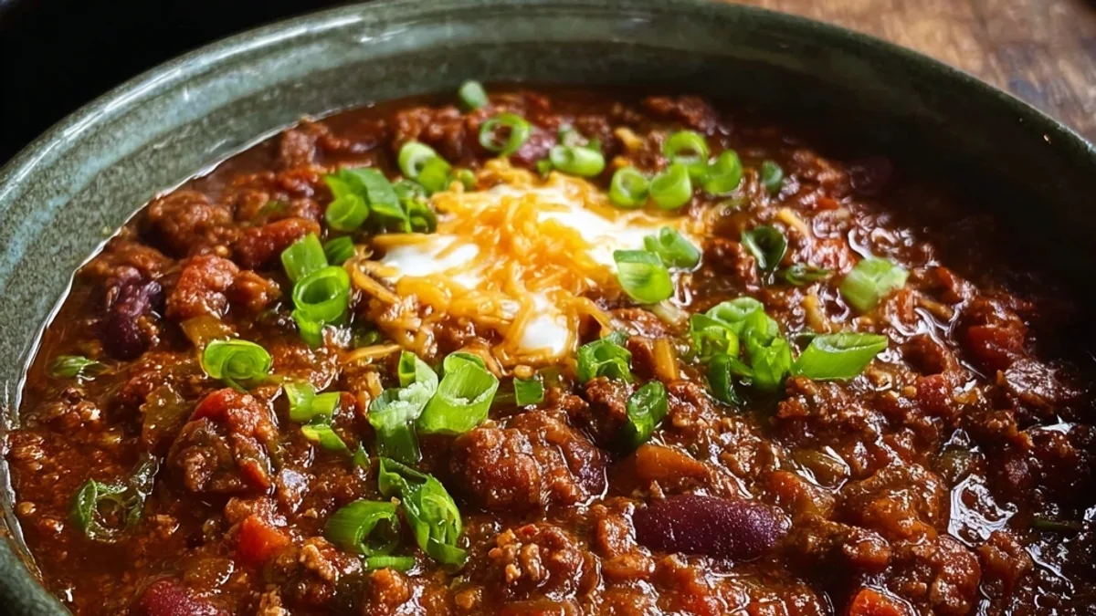 Hearty Classic Slow Cooker Chili for Cozy Nights