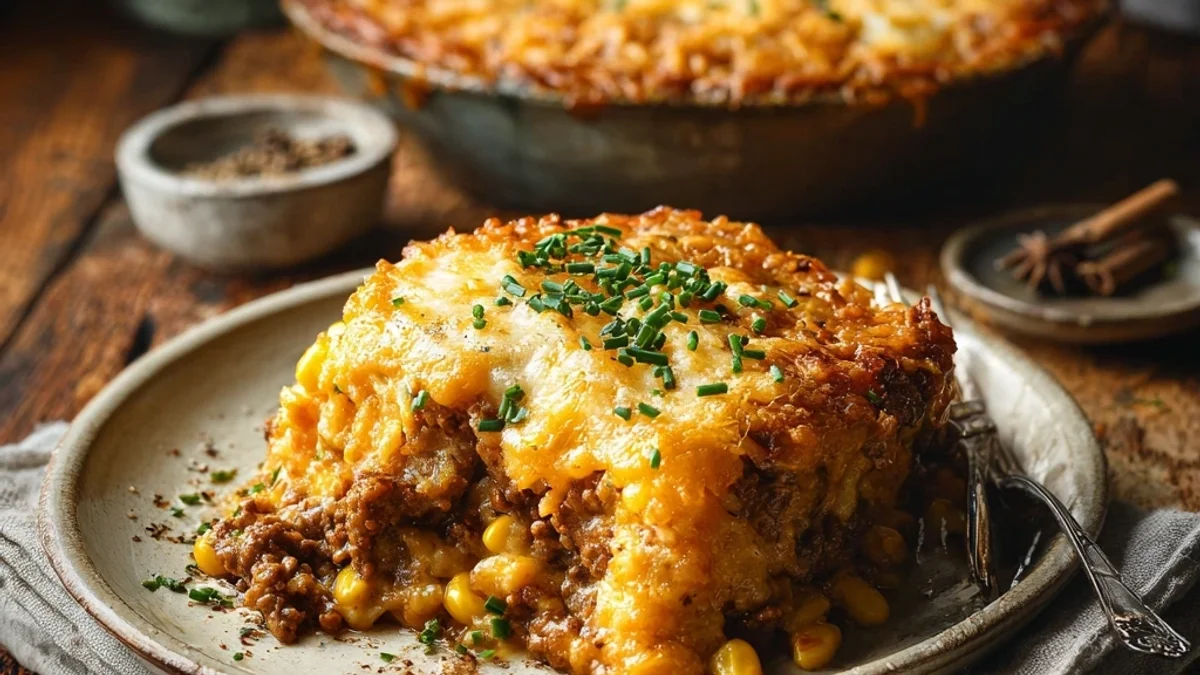 Hearty Cowboy Casserole: Skillet Beef & Bean Bake