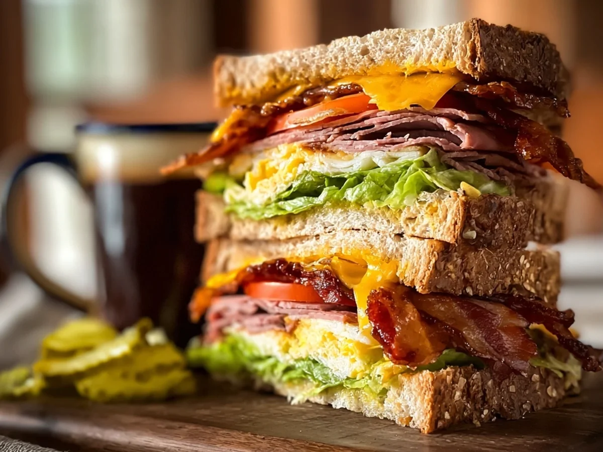 Hearty Cowboy Club Sandwich: A Robust, Flavorful Stack - Featured Image