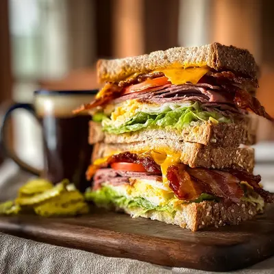 Hearty Cowboy Club Sandwich: A Robust, Flavorful Stack