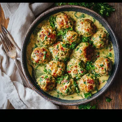 Hearty Creamy Spinach Turkey Meatballs for Weeknights