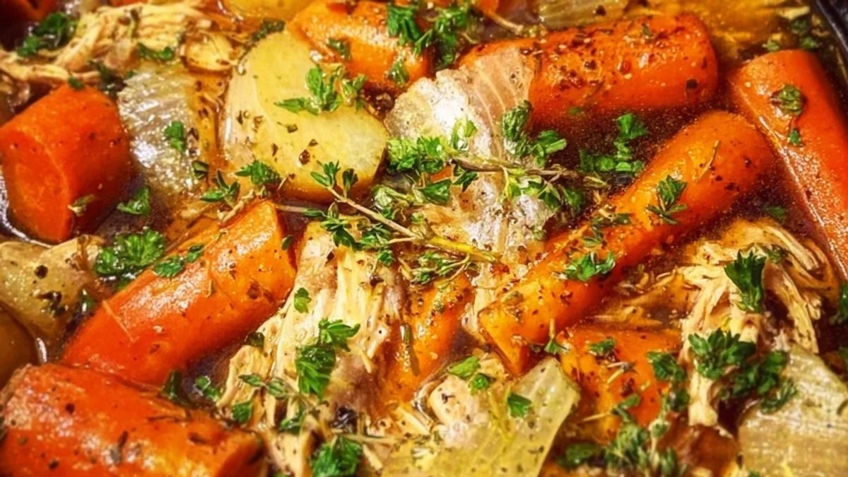 Hearty Crockpot Chicken Pot Roast: Simple Comfort Meal