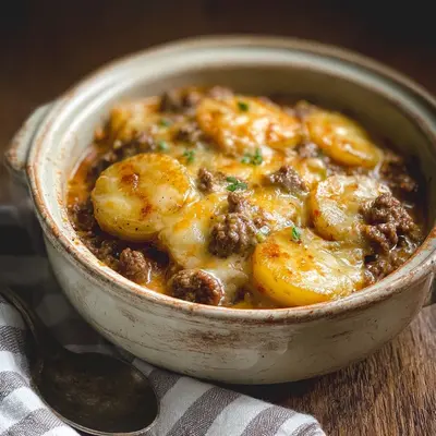 Hearty Crockpot Hamburger Potato Casserole Recipe