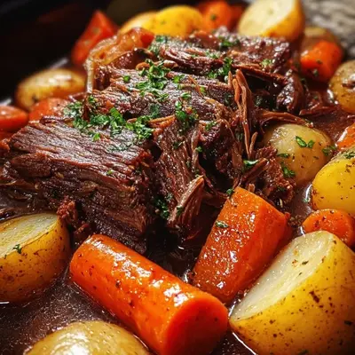 Hearty Crockpot Pot Roast: Tender Potatoes & Carrots