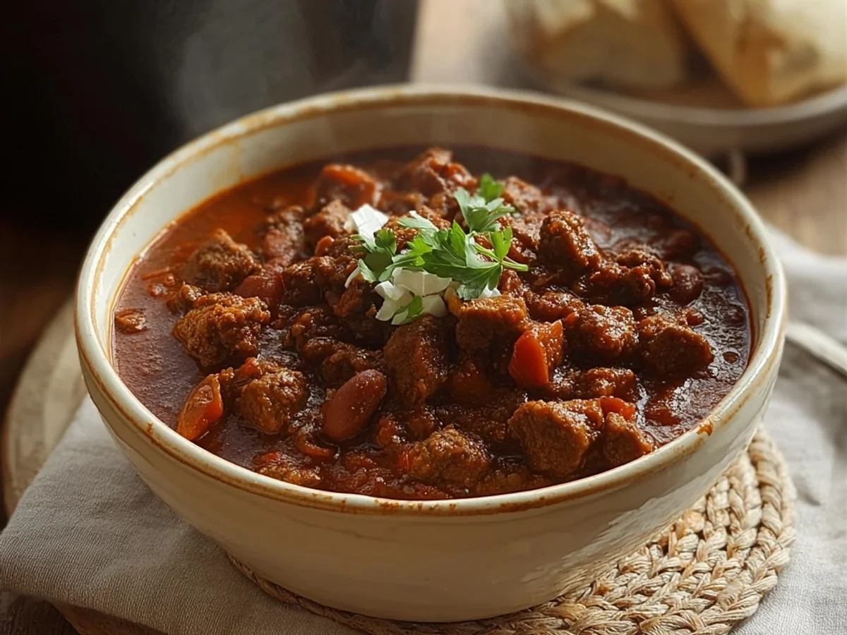Hearty Deer Chili Recipe: A Comforting Bowl - Featured Image