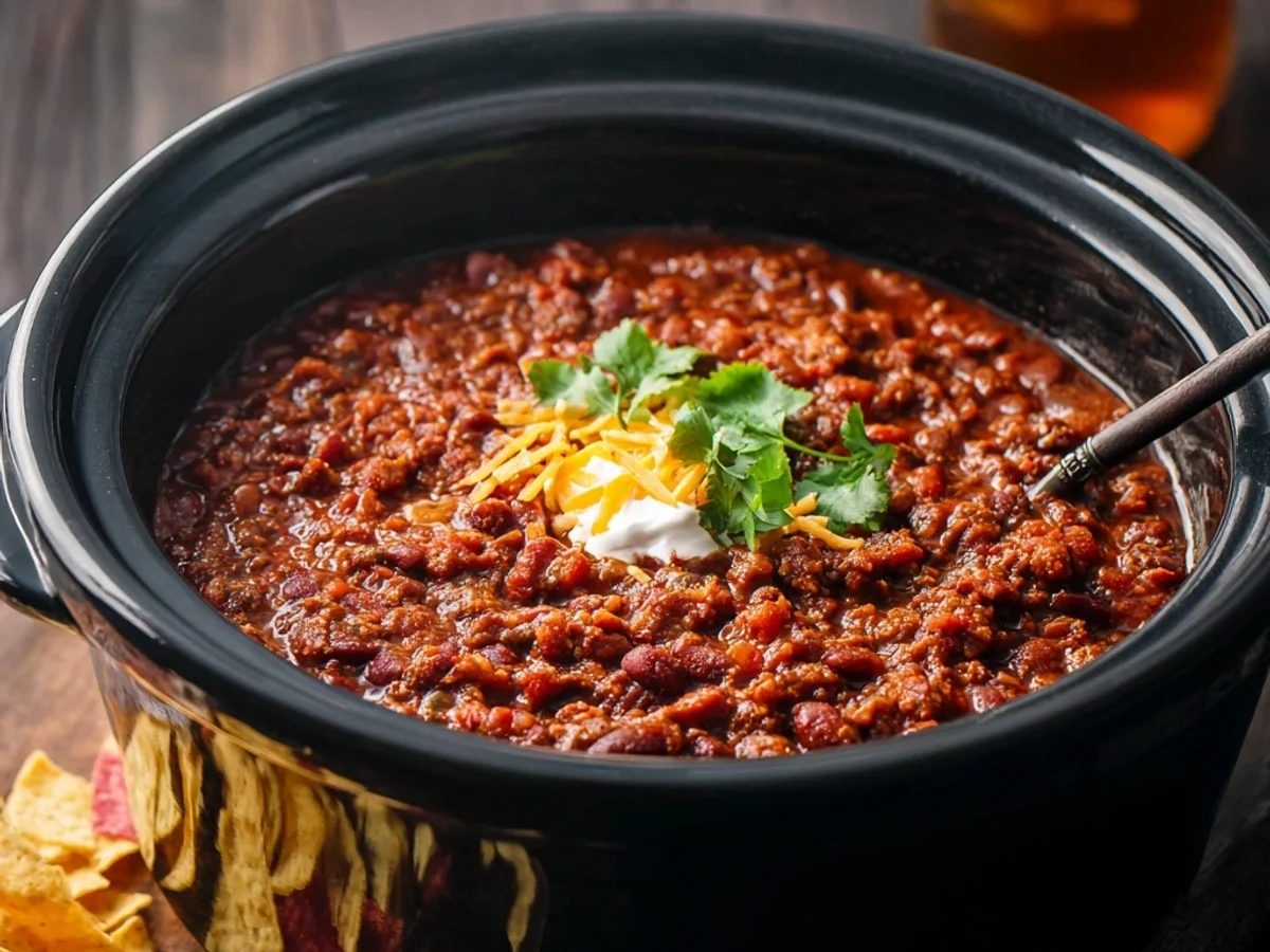 Hearty Easy Crockpot Chili Recipe for Weeknights - Featured Image