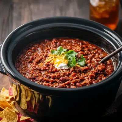 Hearty Easy Crockpot Chili Recipe for Weeknights