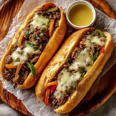 Hearty Ground Beef Philly Cheesesteaks: A Weeknight Comfort