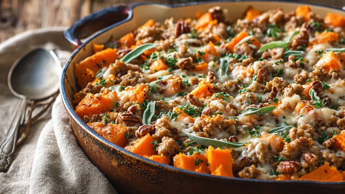 Hearty Ground Turkey Sweet Potato Bake for Weeknights