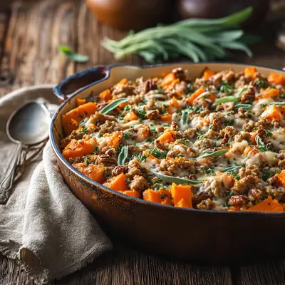 Hearty Ground Turkey Sweet Potato Bake for Weeknights
