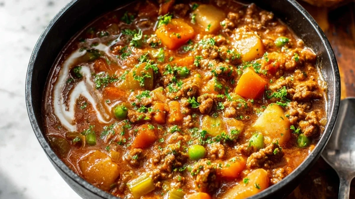 Hearty Hamburger Stew Recipe: Simple Comfort Food