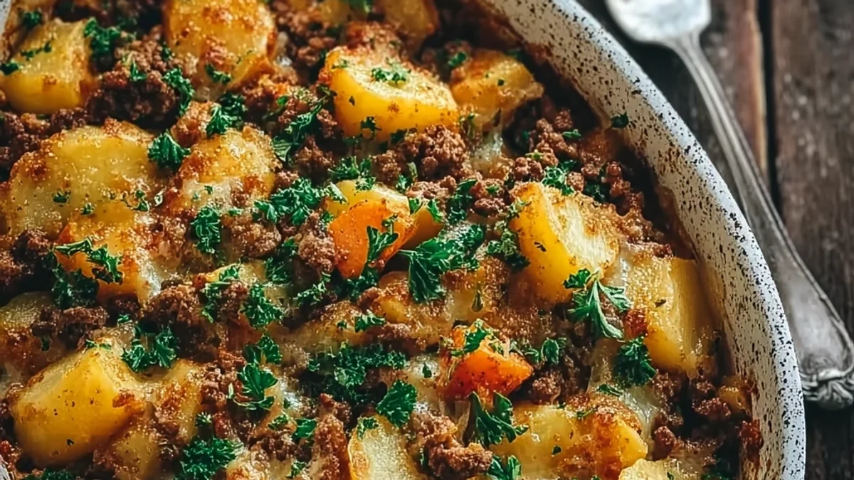 Hearty Hobo Casserole with Ground Beef Recipe