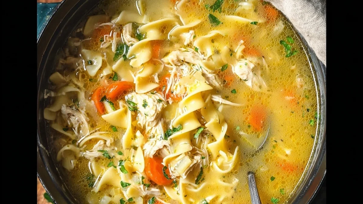 Hearty Homemade Chicken Noodle Soup Recipe
